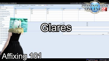 PSO2 - Glare Abilities Affixing 101