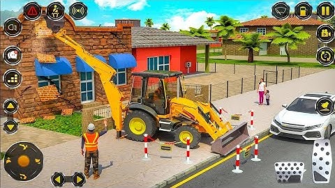 House Construction Simulator 3D _ JCB Excavator Driving Game #gameplay