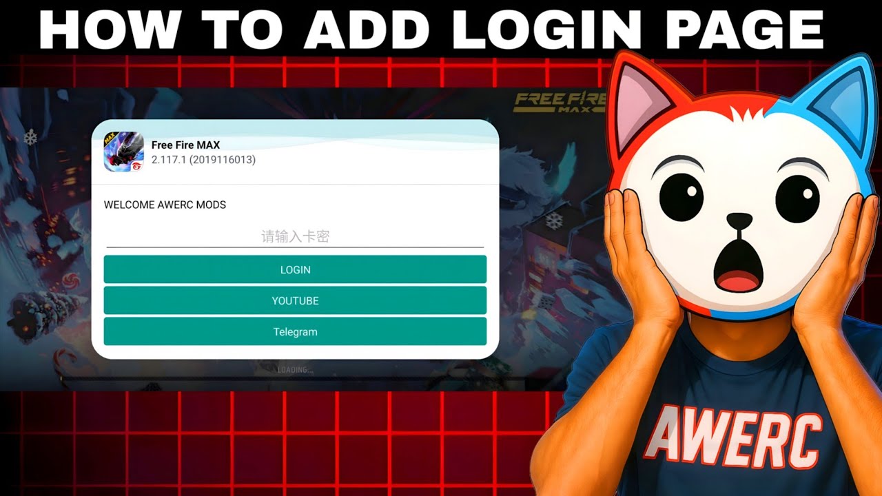 HOW TO ADD LOGIN PAGE IN FREE FIRE - YouTube