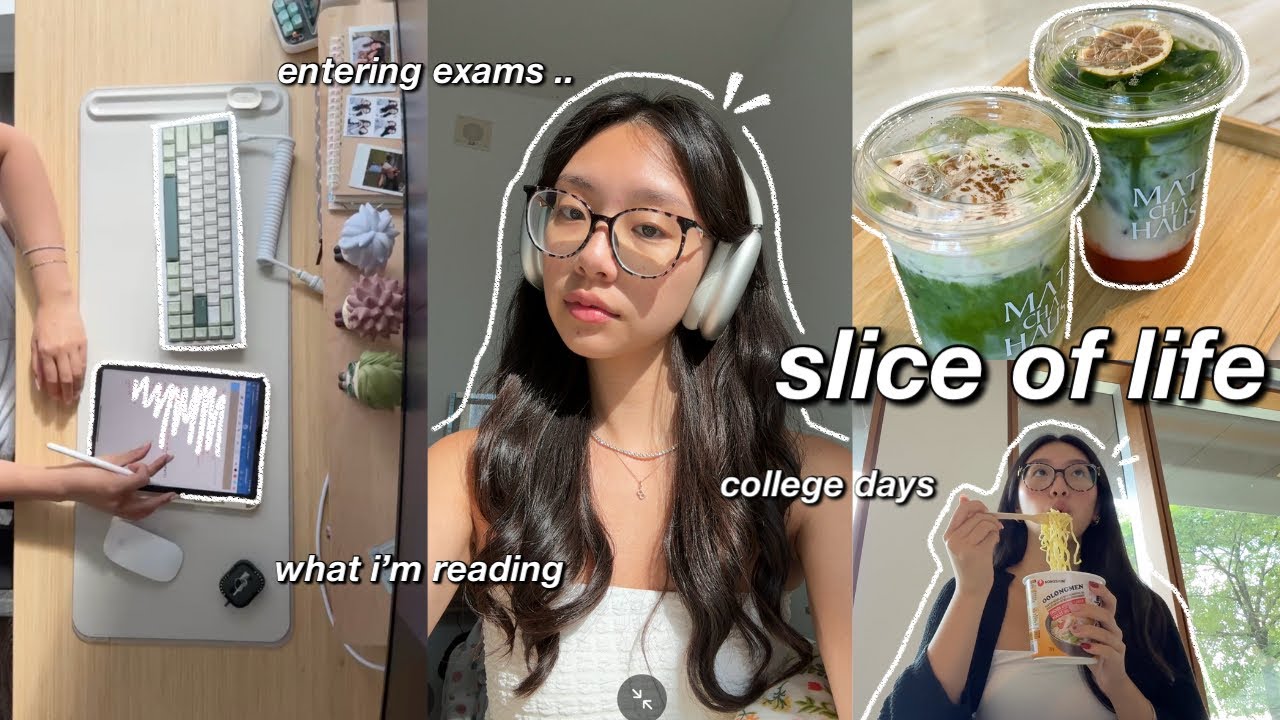 college diary 🍵 days in my life as a college student | get ready with me, matcha review, hauls