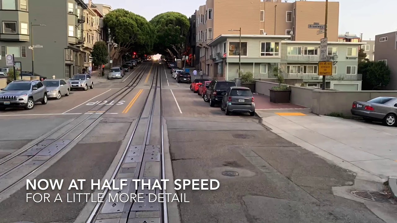 San Francisco Cable Car - Hyde to Powell Timelapse