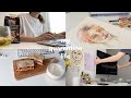 VLOG 13 🏡 | work from home, วาดรูปสีชอล์ค 🎨 , ทำซุปเต้าหู้อ่อน