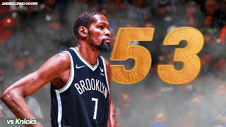 Kevin Durant 53 POINTS vs Knicks! ● Full Highlights ● 13.03.22 ● 1080P 60 FPS