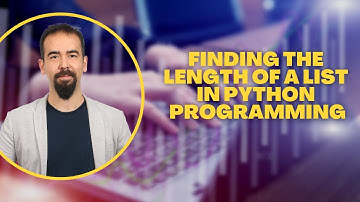 #39 Finding The Length Of A List In Python Programming