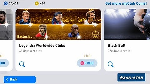 Pes 2021 mobile new update v5.1.0 gift - open all free black ball+legends