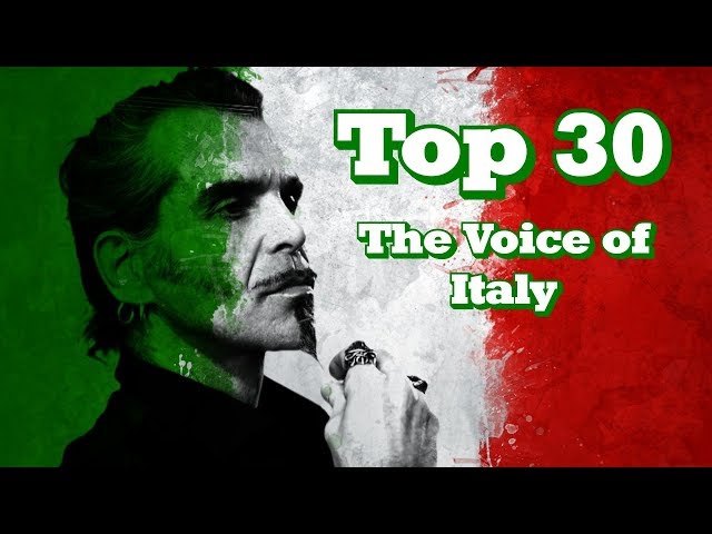 My Top 30 Blind Auditions - The Voice of Italy class=