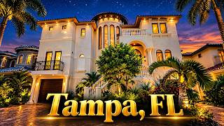 Inside a $3,500,000 Waterfront Luxury Estate in Tampa! (Full Home Tour)