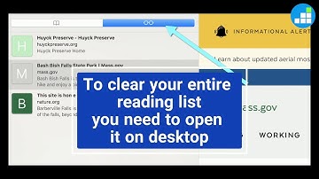 How do I clear my iPhone / iPad reading list?