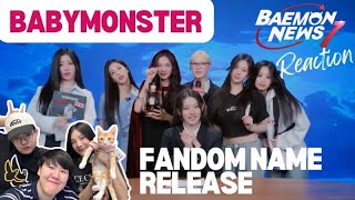 Reaction Fandom Name Release - Babymonster