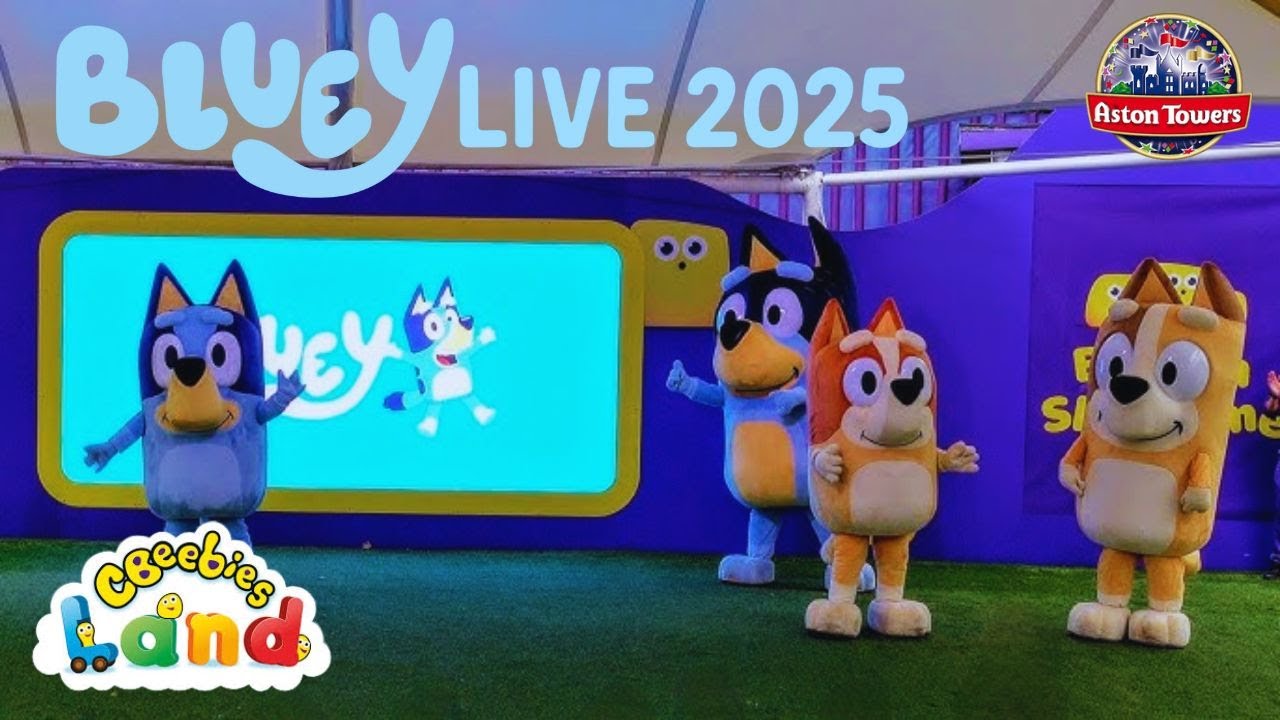 Bluey Live Show 2025 at CBeebies Land Alton Towers
