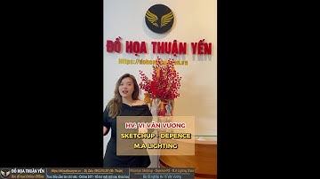 Bài tập tốt nghiệp khóa học Sketchup Event - Depence R3 - M.A Lighting bạn HV: Vi Văn Vương