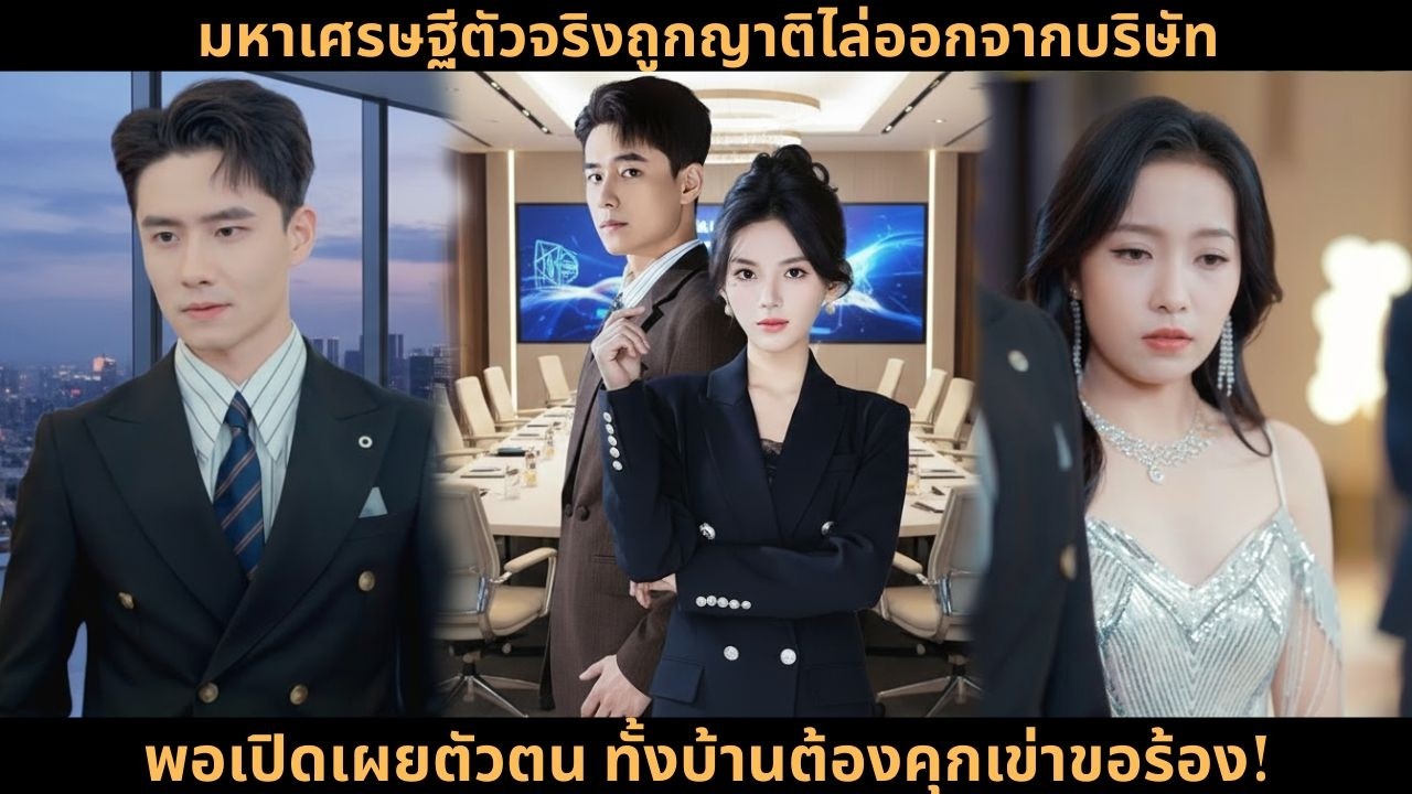 [ซีรีส์จีน] มหาเศรษฐีตัวจริงถูกญาติไล่ออกจากบริษัท พอเปิดเผยตัวตน ทั้งบ้านต้องคุกเข่าขอร้อง!