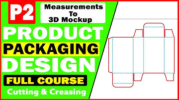 Product Packaging and Label Design In Adobe Illustrator Tutorial - How To Create Creasing Lines