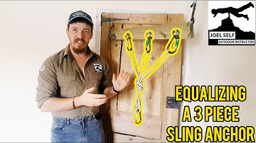 Equalizing a 3 Piece Sling Anchor (Climbing Focus) - A Video by Joel Self - Outdoor Instructor
