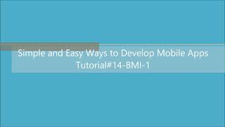 Create a BMI Calculator using MIT App Inventor Part 1