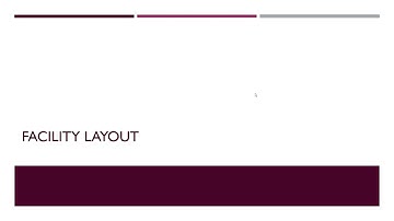 Process Selection and Facility Layout || Operations Management