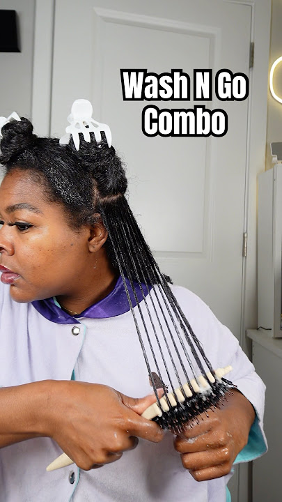 The viral wash n go combo that everyone is going crazy over!! I really like my results! #washngo