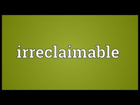 Header of irreclaimable