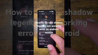 How to fix raid shadow legends not working error on android mobile