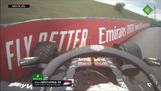 F1 2020 Hungary Verstappen Crashes On Way To Grid