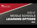 2020-21 Middle School Learning Options Q&A