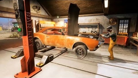 gas station junkyard simulator//( garage in unlock)