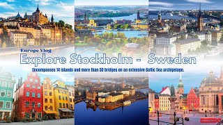 Explore Stockholm I Sweden I Europe Vlog I 4K with Relax & Calm Music I Travel with FSV