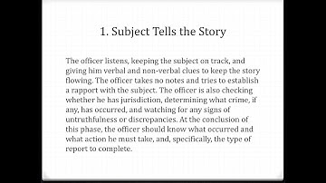 SNHU CJ 202 Three Step Interview Process