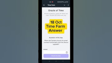 When did Cardano launch its smart contract functionality ?|Time Farm Answer Today October 18, 2024