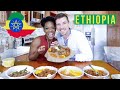 American Couple Tries ETHIOPIAN FOOD For The FIRST TIME | Injera, Shiro, and More