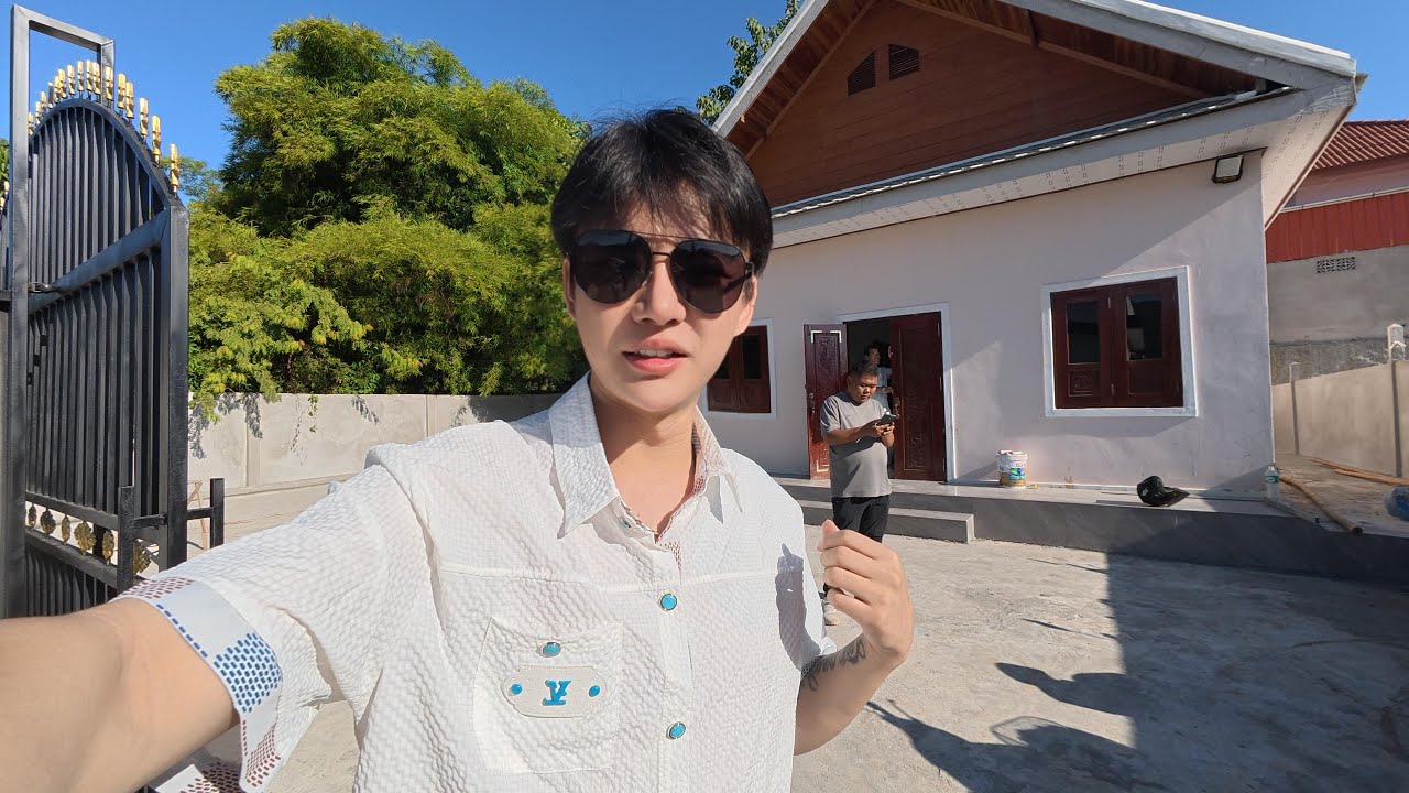 在老挝建的新房子正式交工，直接出租出去了 #老挝建房 #老挝 #老挝生活