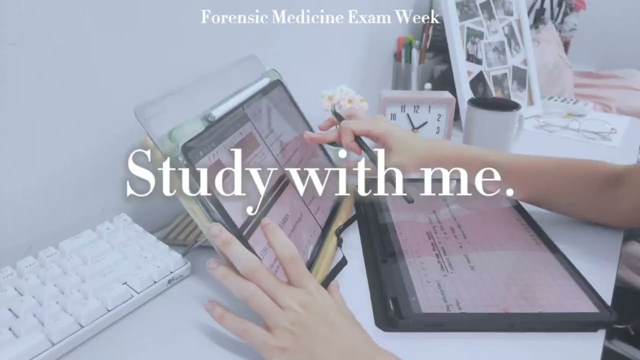 40-Minute Study With Me | Focused Session with White Noise & Alarm | Forensic Medicine Exam Week 📝📚
