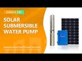 3hp acdc solar submersible water pump for water supplypump water with mppt controller  samking