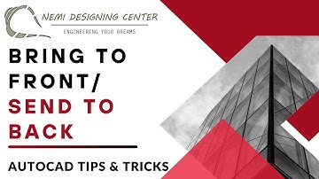 Bring to Front / Send to Back! | AutoCAD Tips & Tricks | Nemi Designing Center | #autocadadvancetool