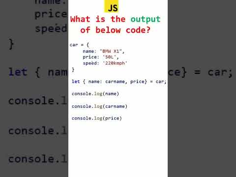 object destructuring in javascript | Javascript interview questions #javascript #webdevelopment