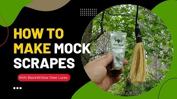 How To Make a Mock Scrape with Black Widow Deer Lures