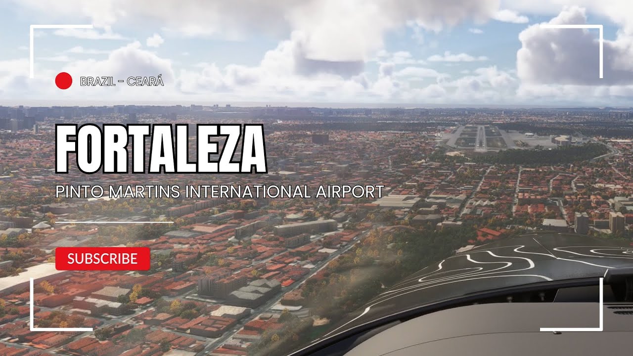 Landing in Fortaleza | Bahia Brazil | Pinto Martins International Airport (SBFZ) 