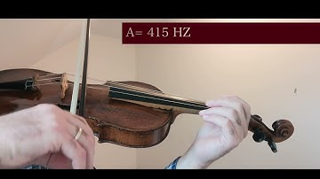 TUNER A= 415 Hz Gut Strings Baroque Violin