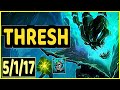THRESH VS SHACO - 5/1/17 KDA SUPPORT GAMEPLAY