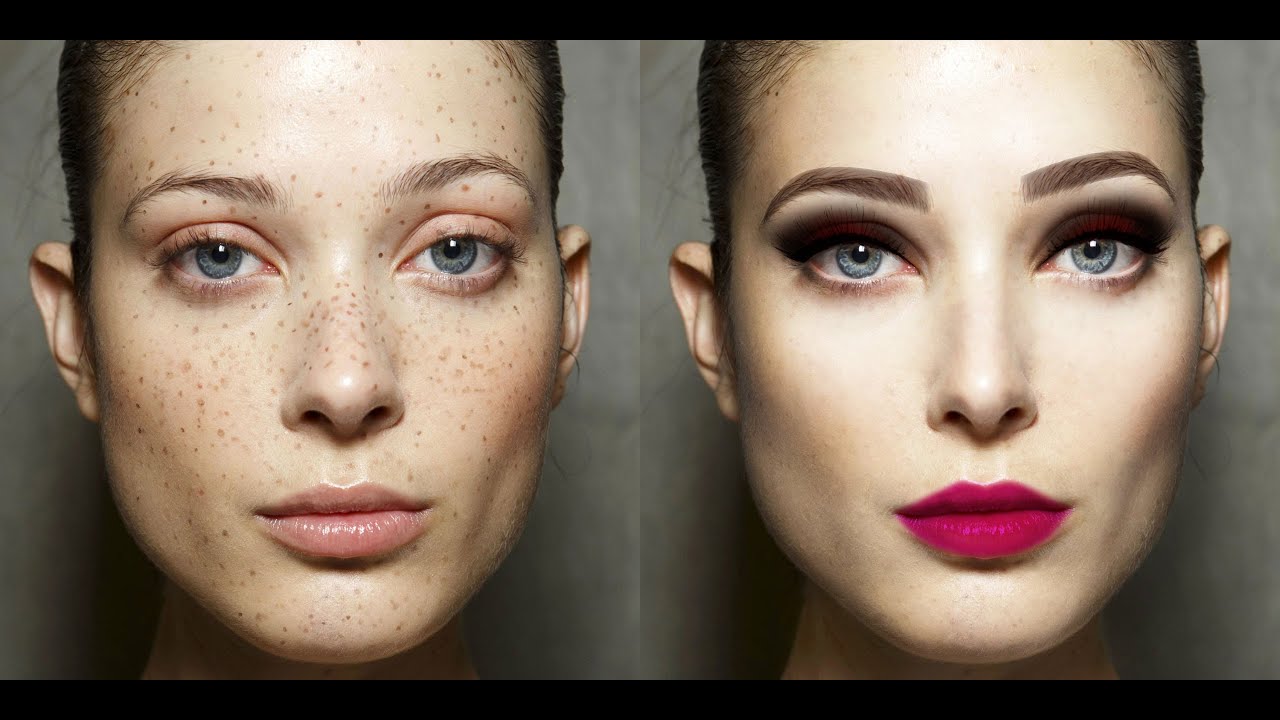Face Retouching - Photoshop Time-Lapse - YouTube