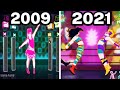 Graphical Evolution of Just Dance (2009-2021)