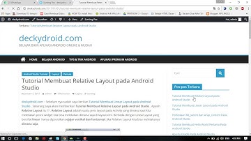 Perbedaan Linear Layout Dan Relative Layout