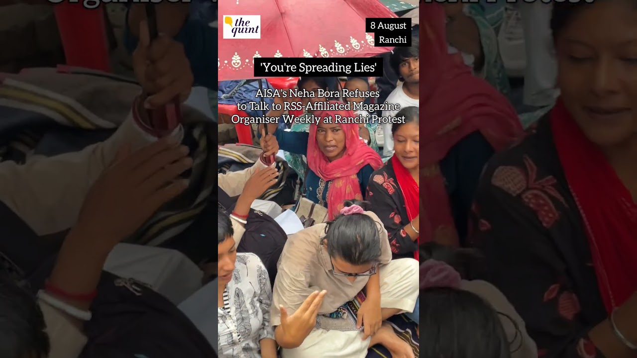 'You're Spreading Lies': AISA's Neha Bora Refuses to Talk to RSS-Affiliated Magazine | The Quint