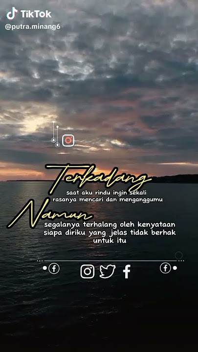 rindu tapi malu