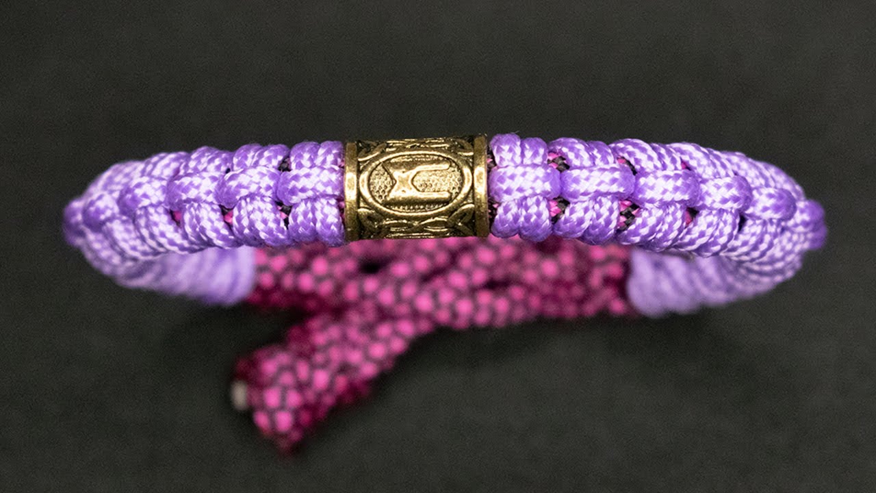 Tutorial pulsera paracord con runa vikinga nudo fácil