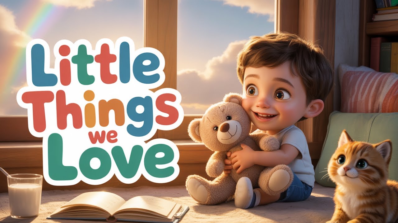 Little Things We Love 💛 | Heartwarming Kids Song About Joy & Friendship | Animated Music Video
