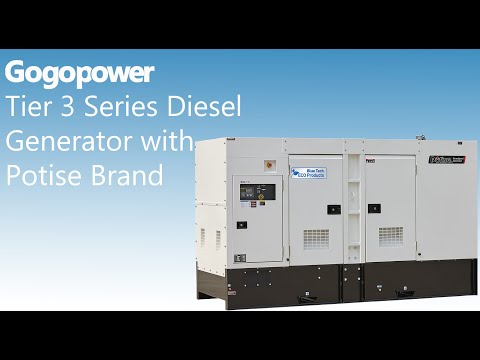 Gogopower 100KVA Soundproof diesel generator with Potise Brand