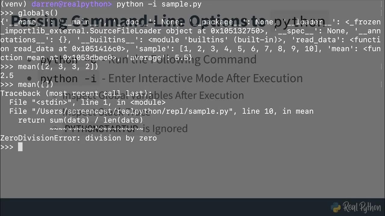 Getting to Know the Python Standard REPL - YouTube