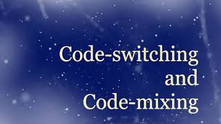 Sociolinguistik about code mixing and code switching 😎