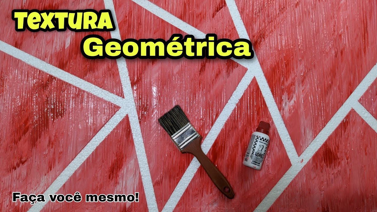 DIY - Parede Geométrica - Textura Geométrica passo a passo completo ...
